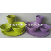 biodegradable Dinner ware bamboo fiber eco friendly